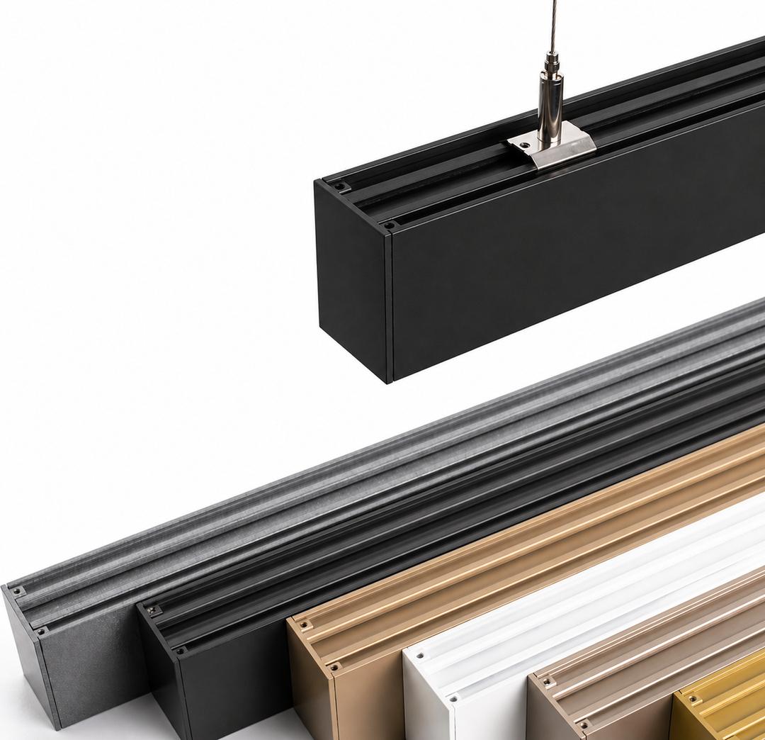 Luma custom linear RGB CW CCt pendant lighting australia black