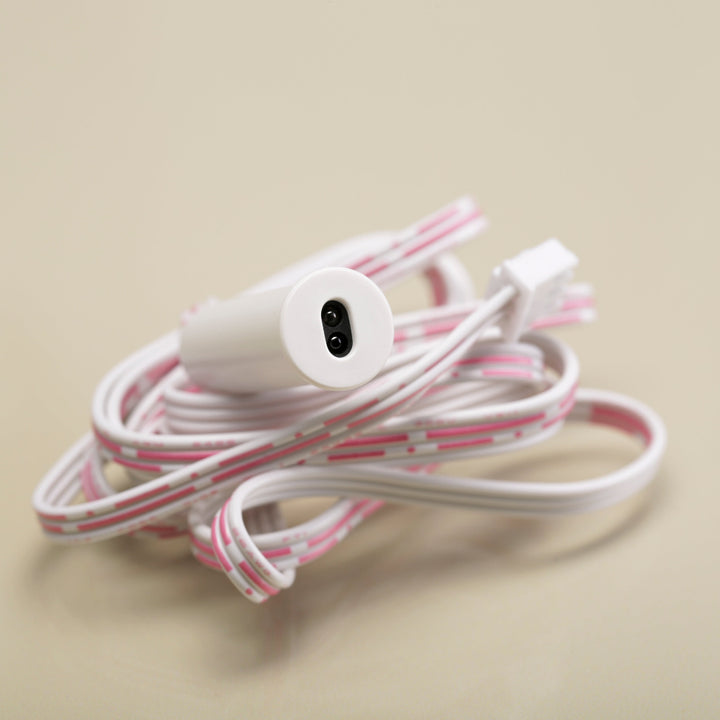 recessed and surface mounted door open sensor for wardrobes cabinents closets kitchens in white
